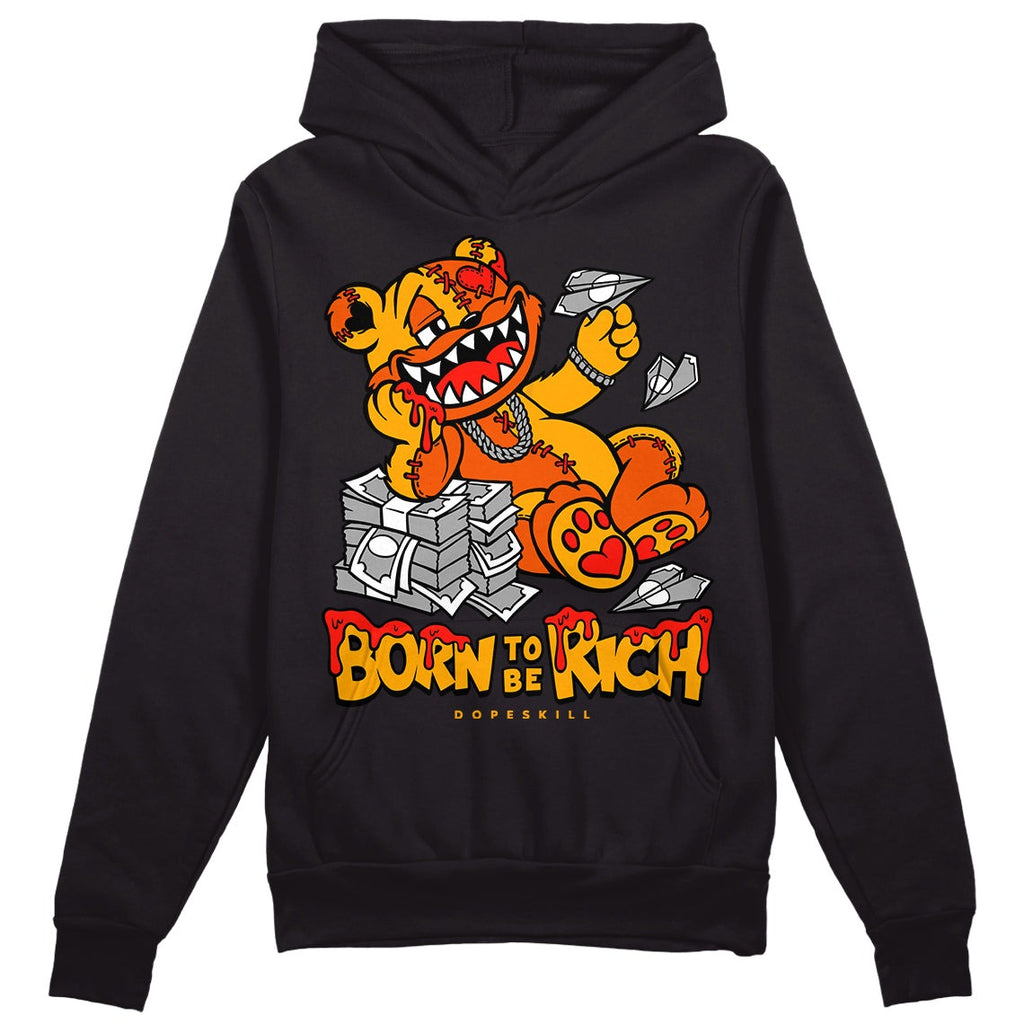 Black Taxi 12s DopeSkill Hoodie Sweatshirt Born To Be Rich Graphic