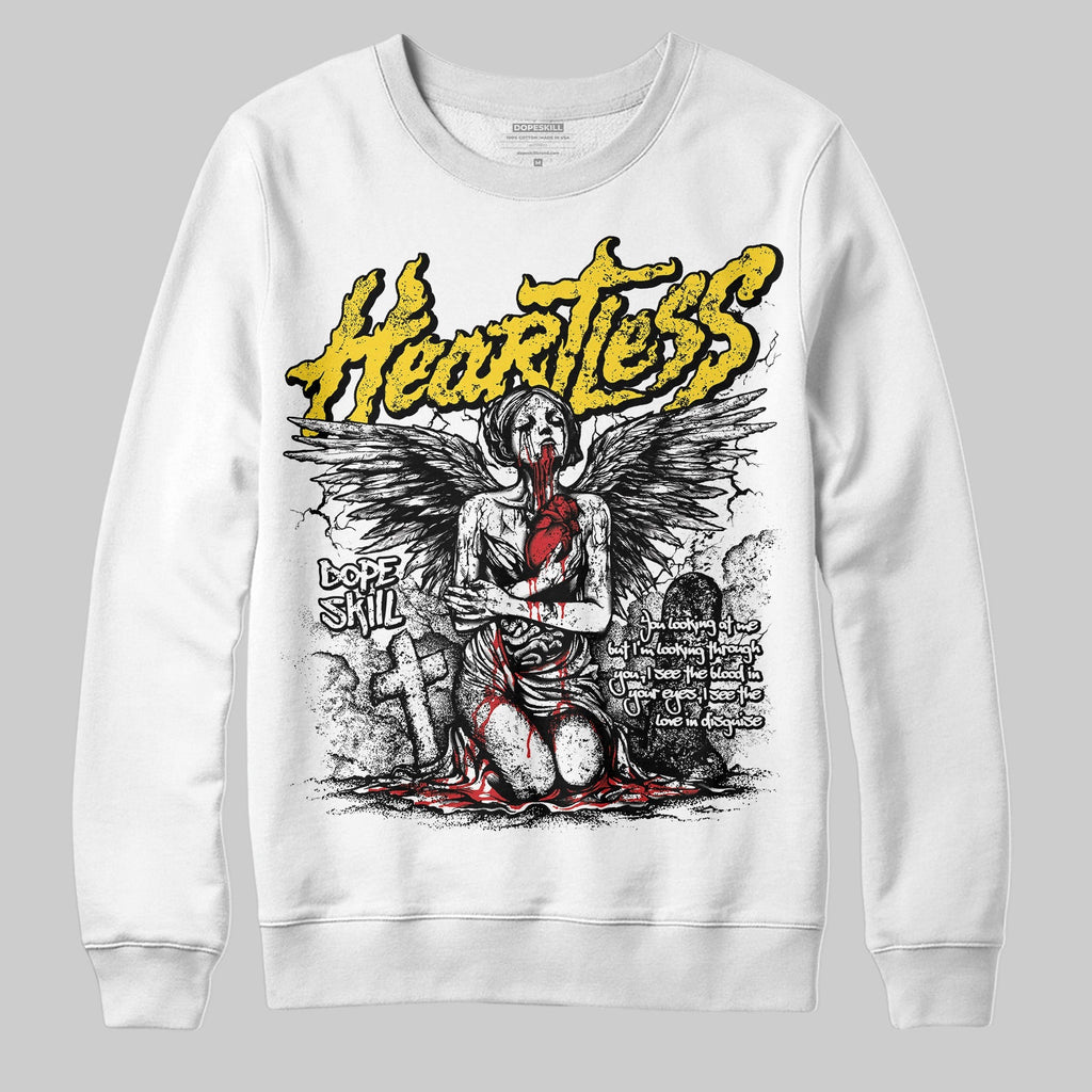 Black Tour Yellow AJ 4 Thunder DopeSkill Sweatshirt Heartless Graphic