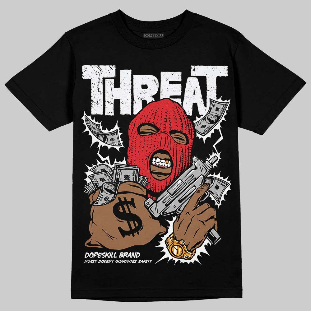 Black and White Collection DopeSkill T-Shirt Under Threat Graphic