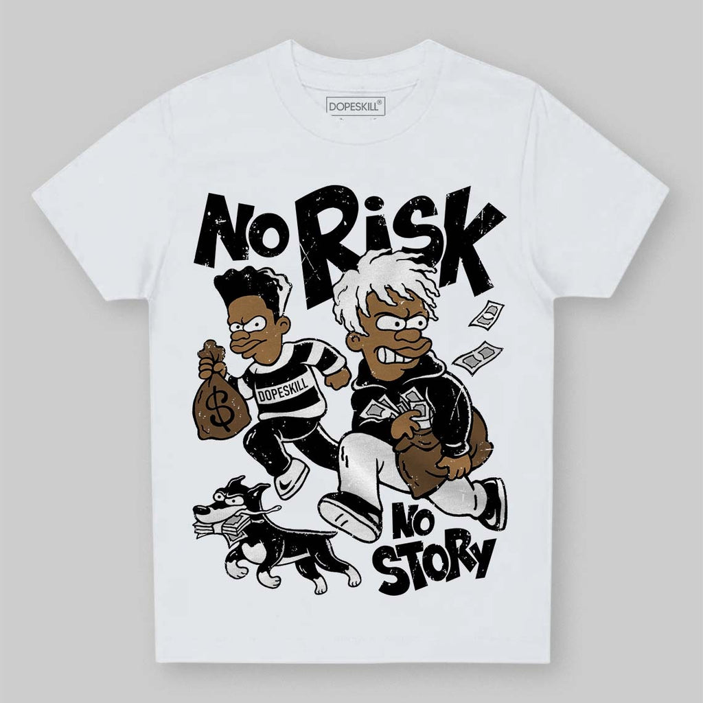 Black and White Collection DopeSkill Toddler Kids T-shirt No Risk No Story Graphic