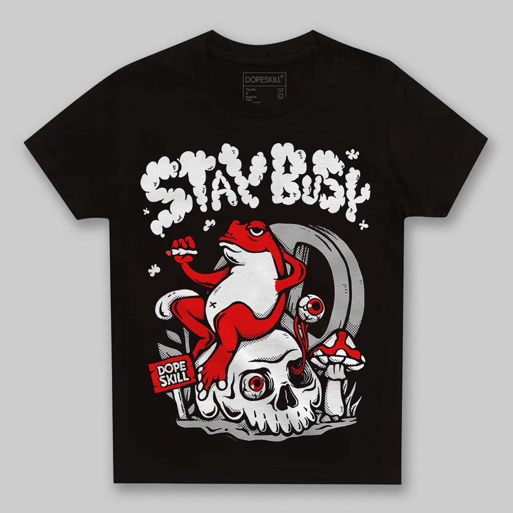 Black and White Collection DopeSkill Toddler Kids T-shirt Stay Busy Graphic