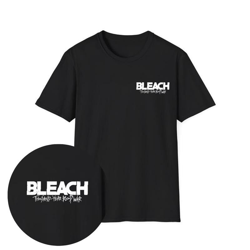 Bleach Ichigo Kurosaki Shirt | Become Strong For Your Friends Shirt | Reversible Ichigo Kurosaki T-Shirt | Bleach Anime Merchandise | Double-Sided Graphic Tee for Fans