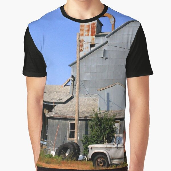 Blue Heron, MN: Grain Store Graphic T-Shirt