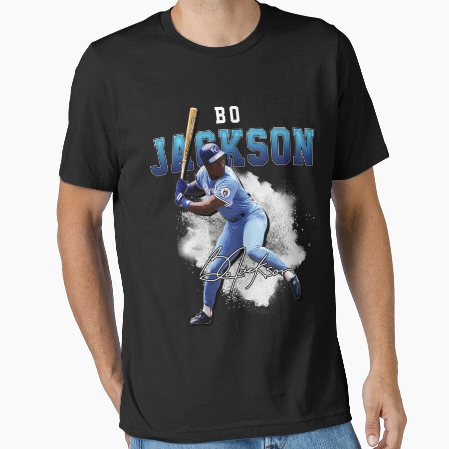 Bo Jackson Bo Knows Signature Vintage Legend Baseball Football Rap Bootleg Graphic Style Essential T-Shirt
