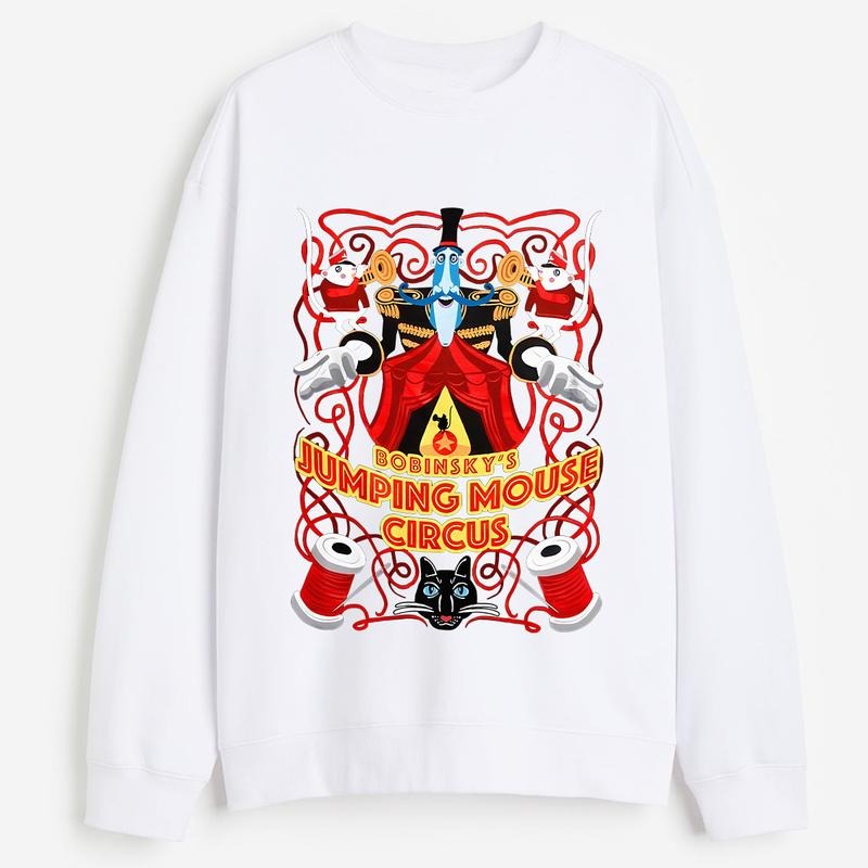 Bobinsky's Jumping Mouse Circus Sweatshirt, Bobinsky Tshirt Hoodie, Coraline Horror Movies Hoodie, Christmas Hallowen Gift, Trendy design shirt, Graph