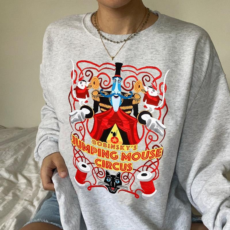 Bobinsky's Jumping Mouse Circus Sweatshirt, Bobinsky Tshirt Hoodie, Coraline Horror Movies Hoodie, Christmas Hallowen Gift, Trendy design shirt, Graph