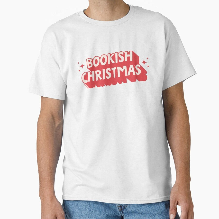 Bookish Litmas Merry Bookmas Bookworm Aesthetic Kindle Readers Happy Holidays Merch Book Lover Christmas Xmas Gift Ideas Tbr Booktok Classic T Shirt