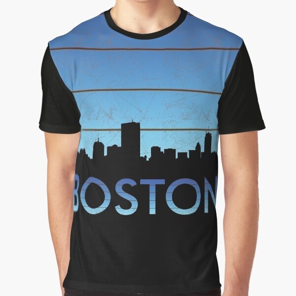 Boston Sunset Design Silhouette Design Sunset Design Atlanta Skyline Graphic T Shirt