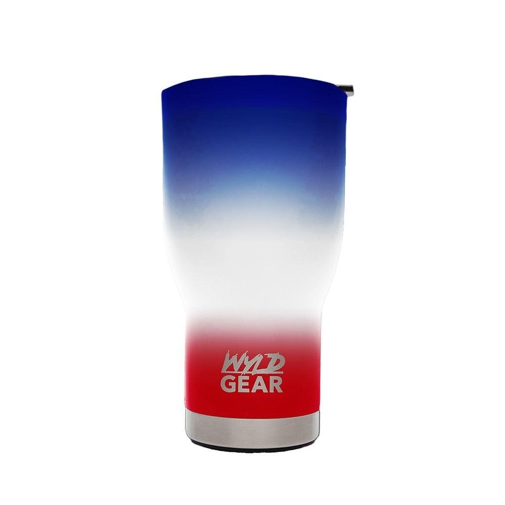30oz Stainless Steel Tumbler w/ Bottle Opener - Red, White, & Blue