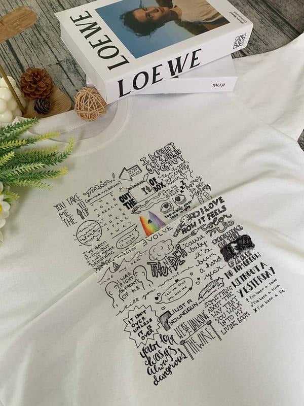 Boy Band Shirt, Songs Lyric Shirt, Concert Oufit, Rock Band Tour Shirt, Music Shirt, Trendy Tee