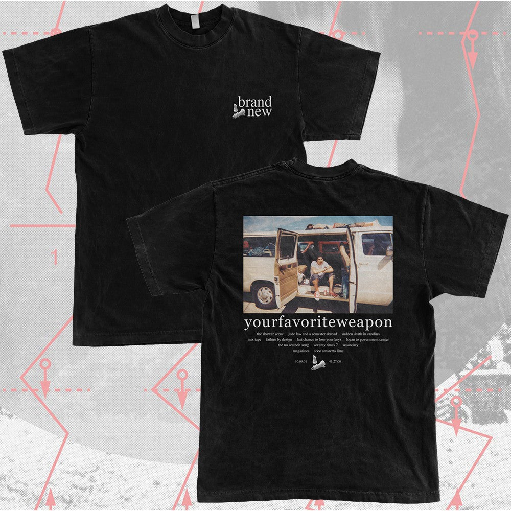 Brand New Band Merch T-Shirt Your Favorite Weapon Tee Music Lovers Gifts For Fan