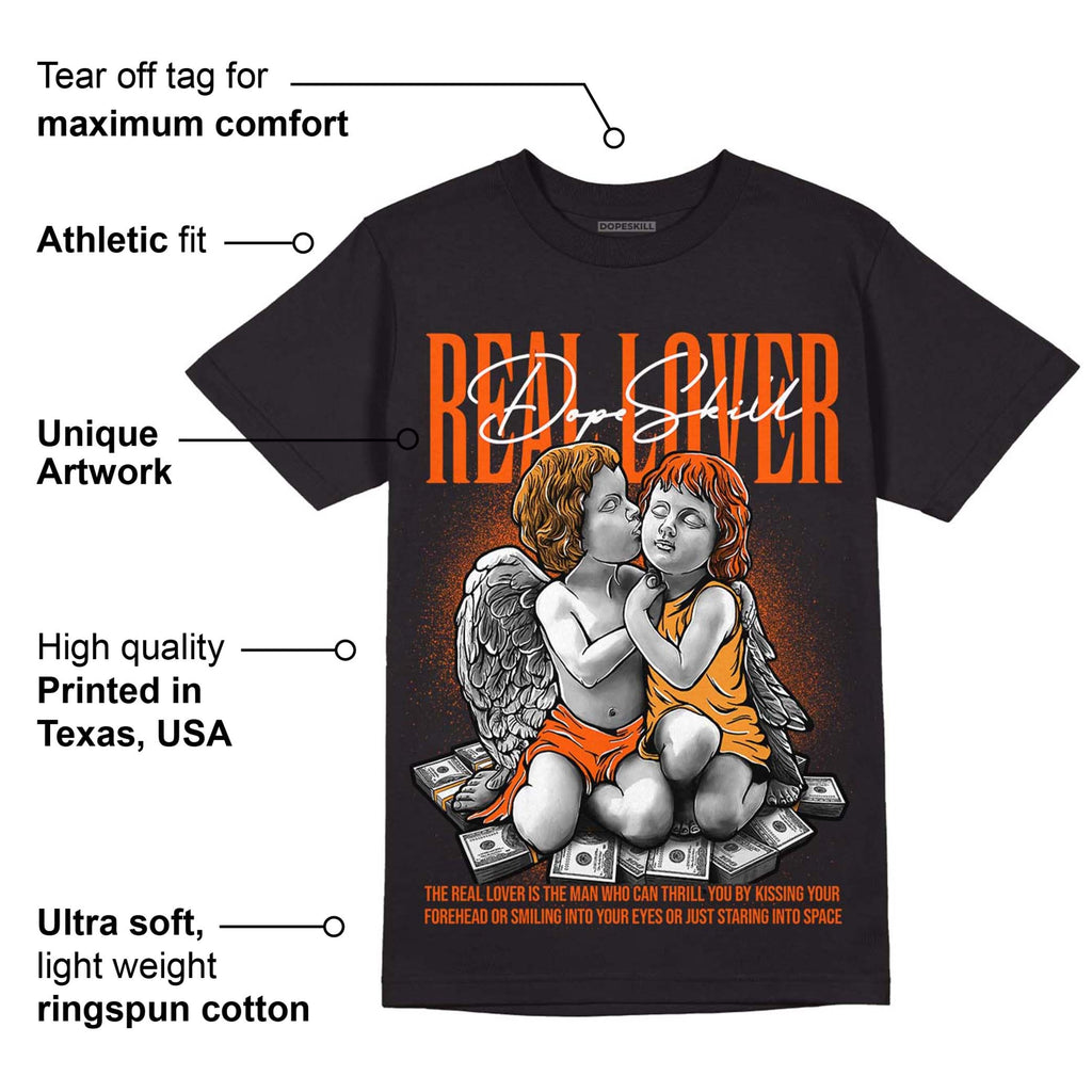 Brilliant Orange 12s DopeSkill T-Shirt Real Lover Graphic