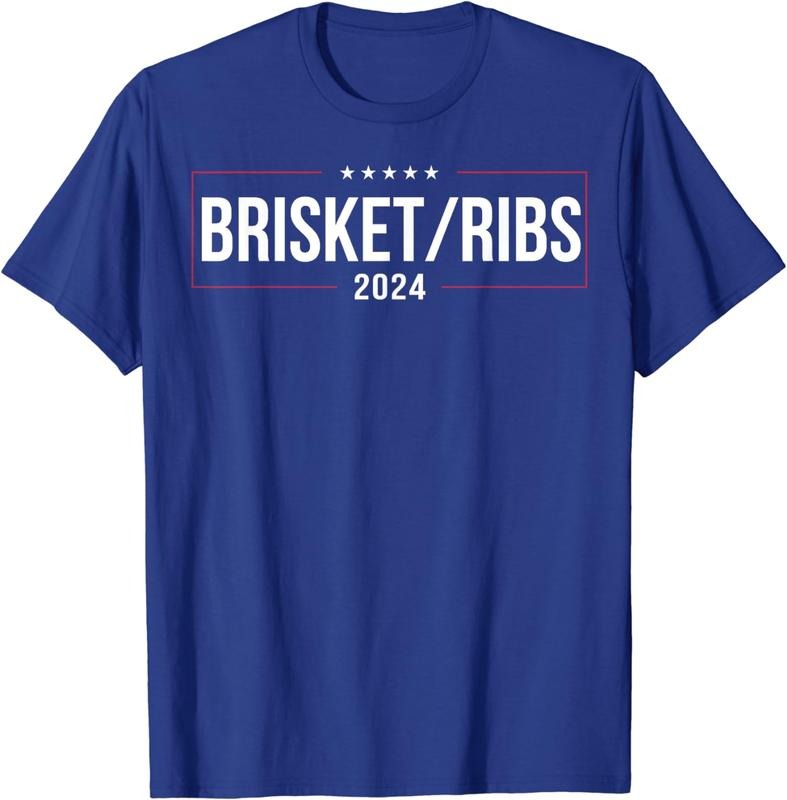 Brisket Ribs 2024 Meat Lover BBQ Barbecue Cook Unisex T-Shirt
