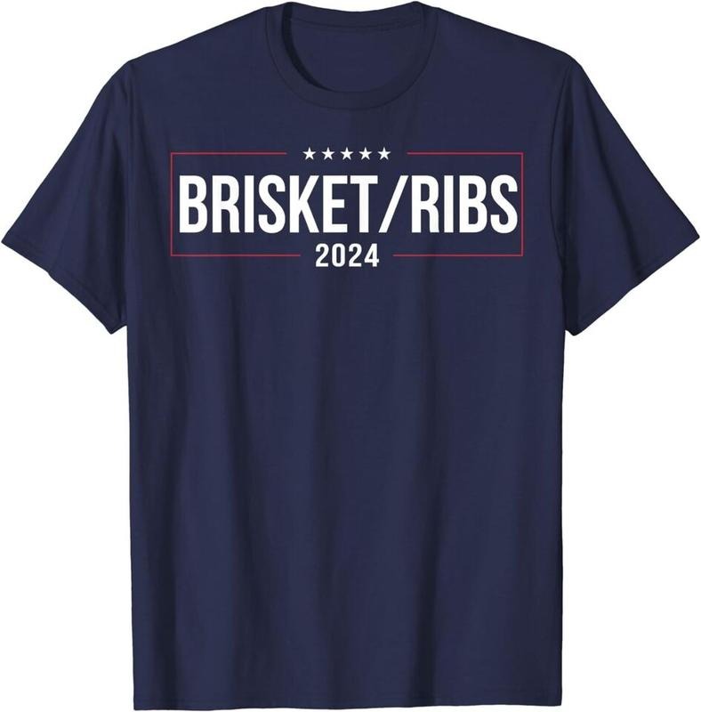 Brisket Ribs 2024 Meat Lover BBQ Barbecue Cook Unisex T-Shirt