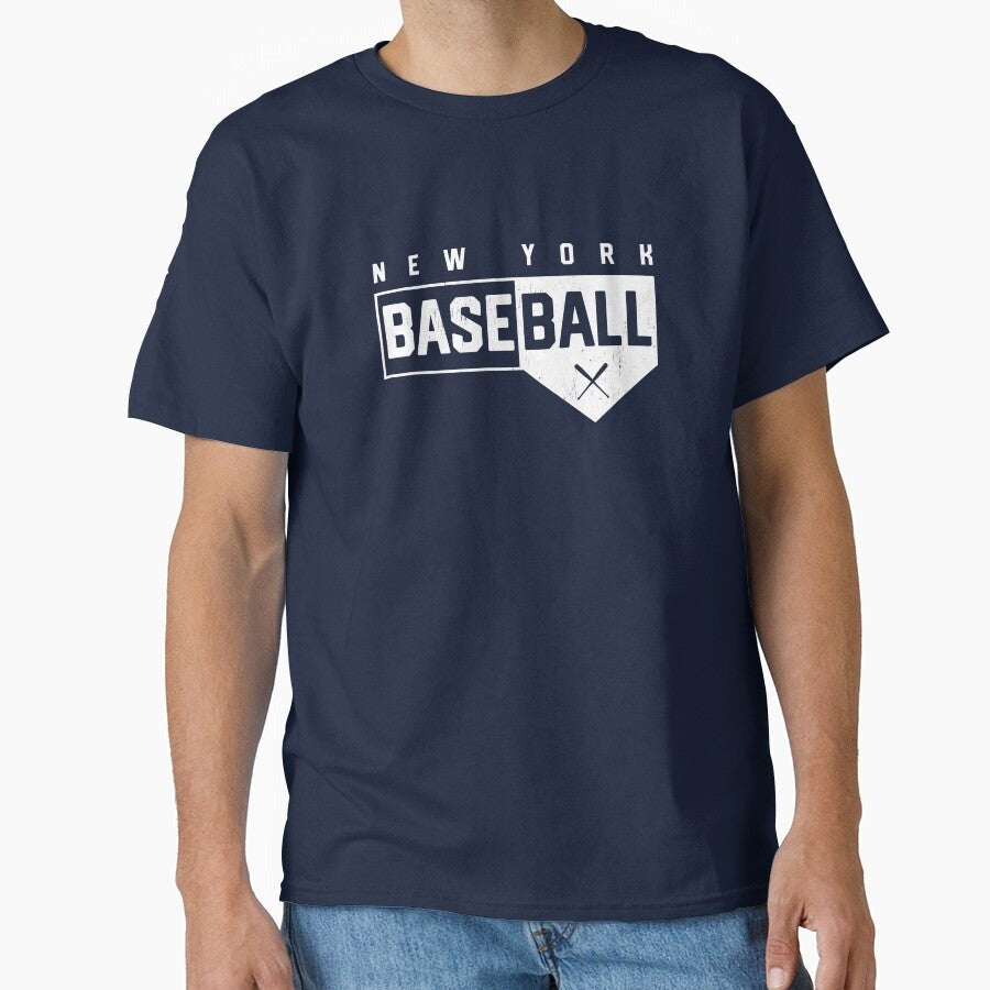 Bronx New York Baseball Classic Home Plate Design Graphic Classic T Shirt