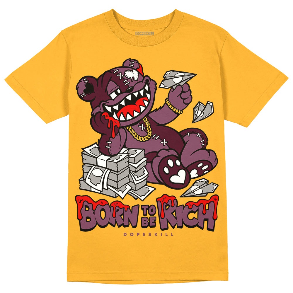 Brotherhood 1s High OG DopeSkill University Gold T-shirt Born To Be Rich Graphic