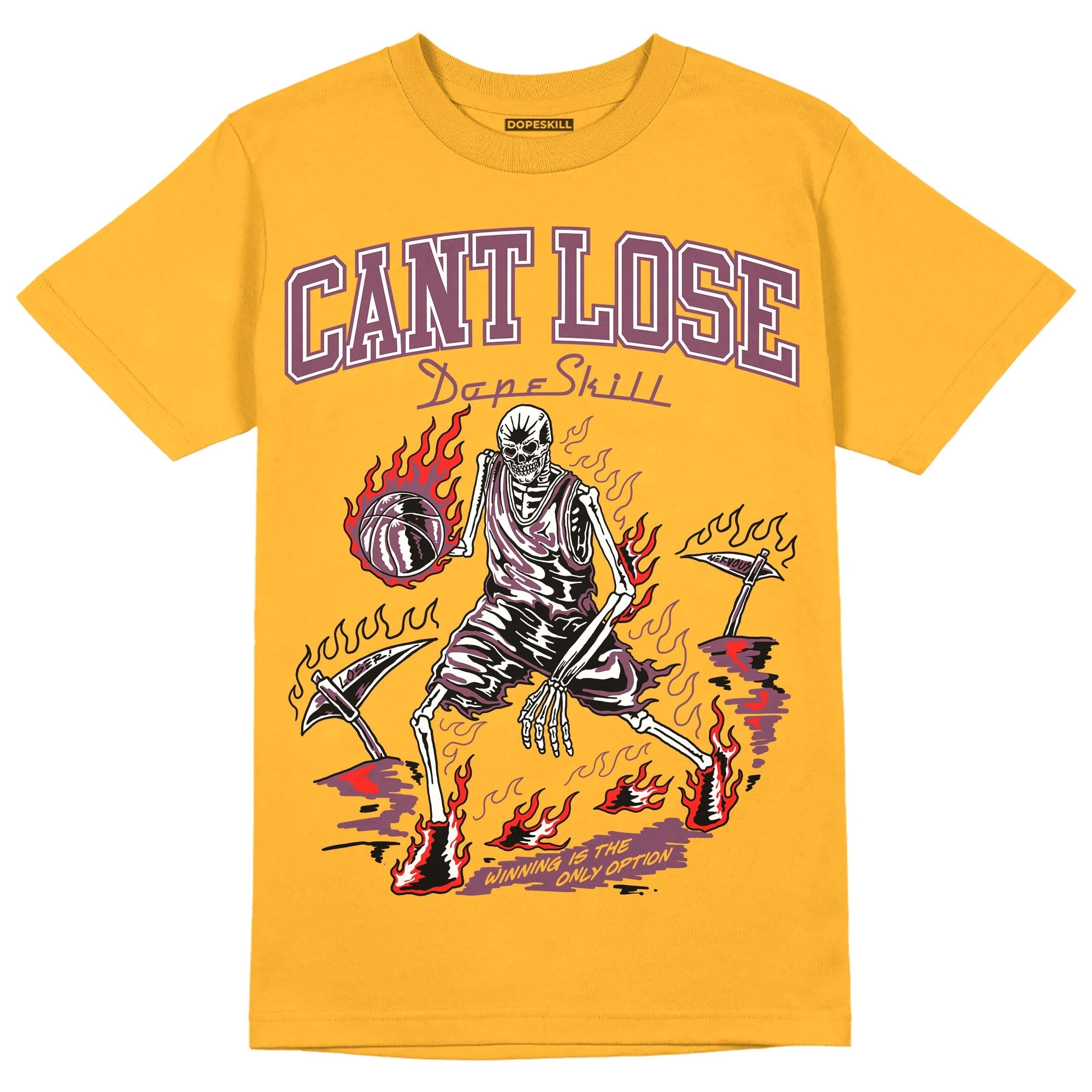 Brotherhood 1s High OG DopeSkill University Gold T-shirt Cant Lose Graphic