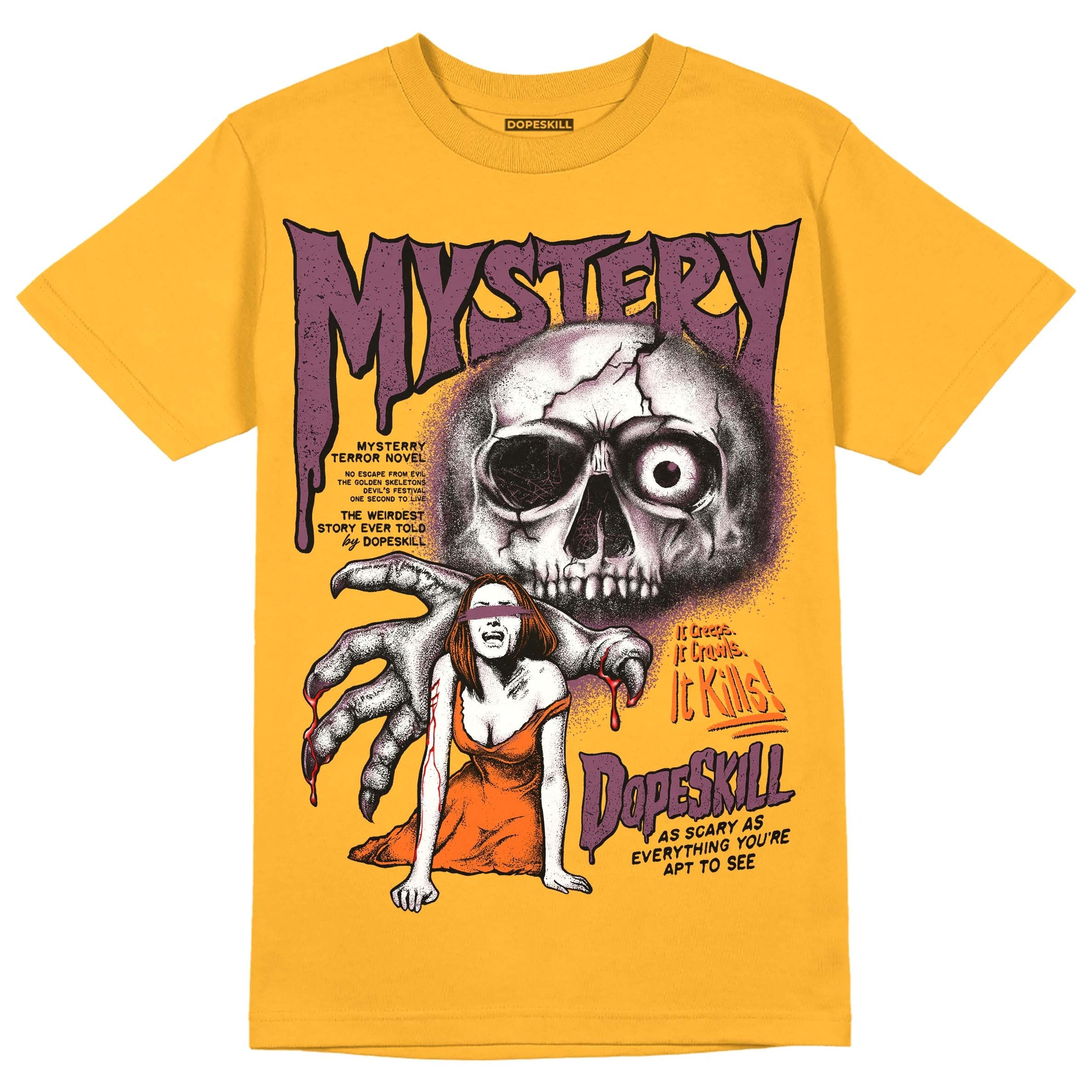 Brotherhood 1s High OG DopeSkill University Gold T-shirt Mystery Ghostly Grasp Graphic