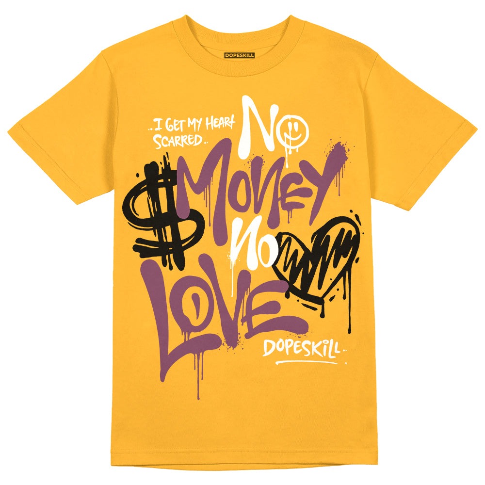 Brotherhood 1s High OG DopeSkill University Gold T-shirt No Money No Love Typo Graphic
