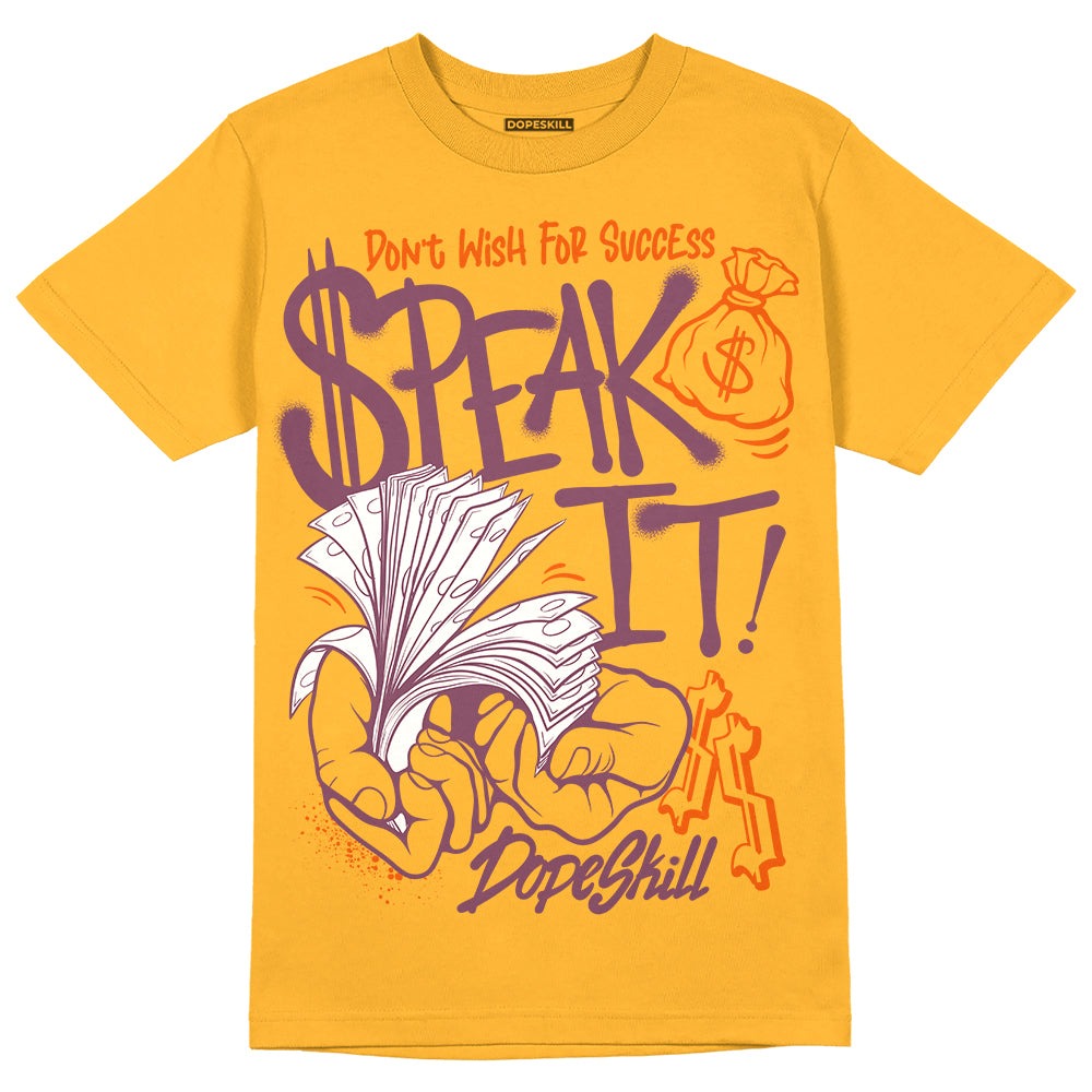 Brotherhood 1s High OG DopeSkill University Gold T-shirt Speak It Graphic