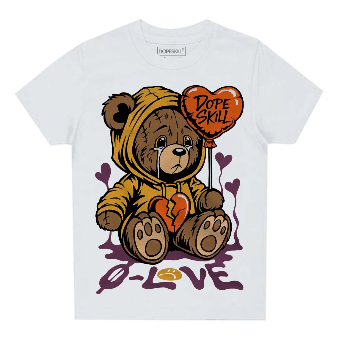 Brotherhood 1s OG DopeSkill Toddler Kids T-shirt Broken Bear Graphic