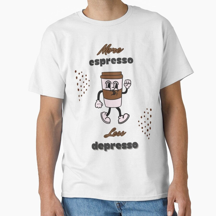 Brown And Black Vintage Expresso Classic T Shirt