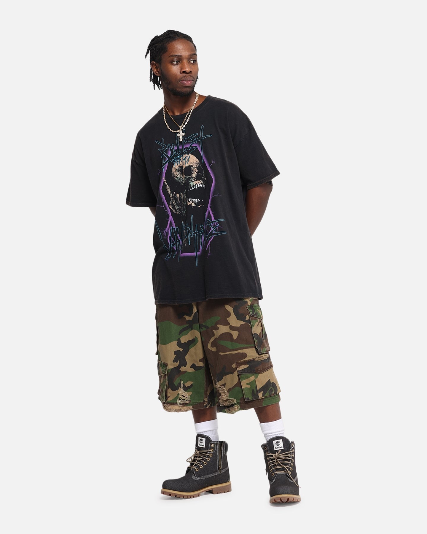 Bullet For My Valentine Metal Skull T-Shirt Black Vintage