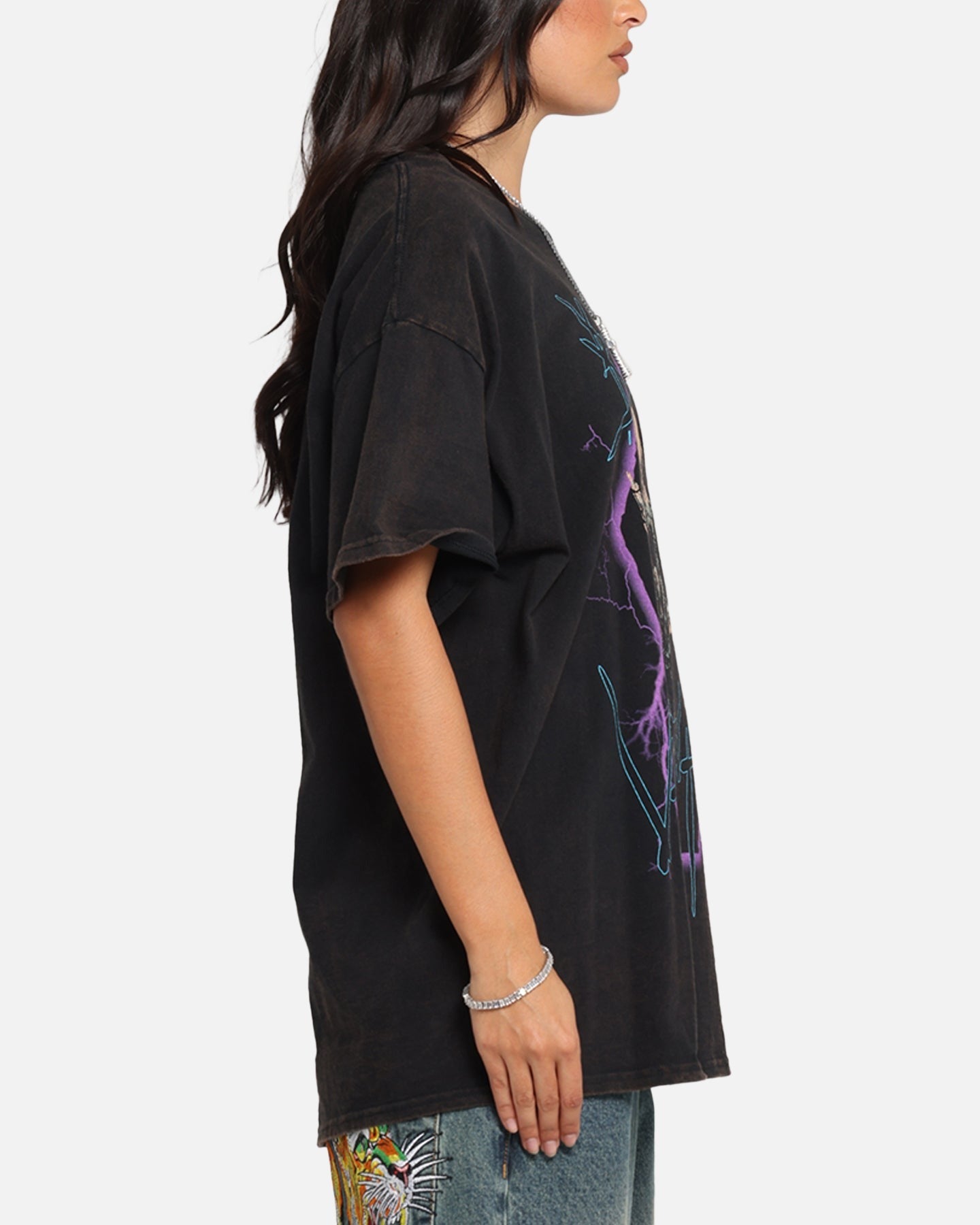 Bullet For My Valentine Metal Skull T-Shirt Black Vintage Style001