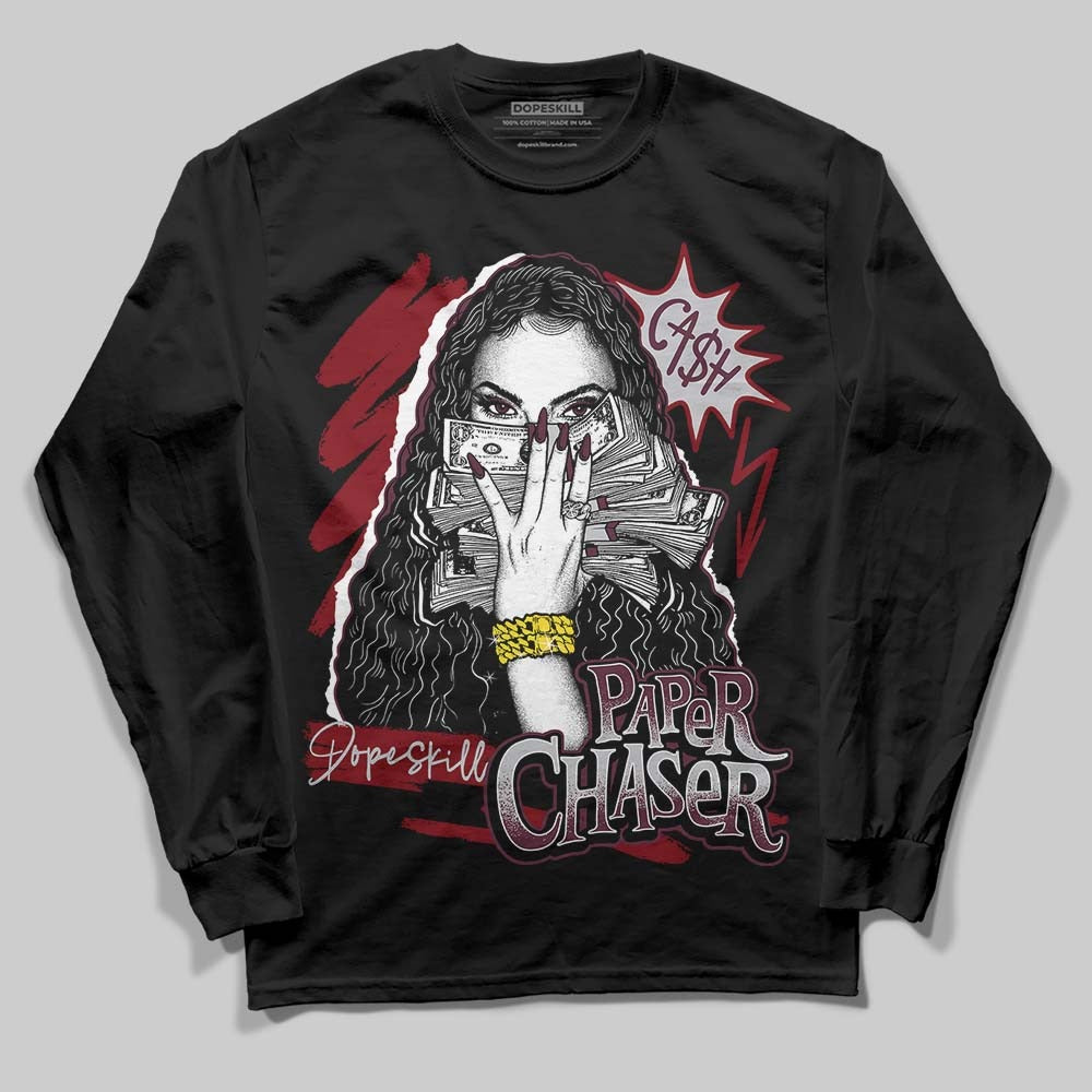 Burgundy 5s DopeSkill Long Sleeve T-Shirt NPC Graphic