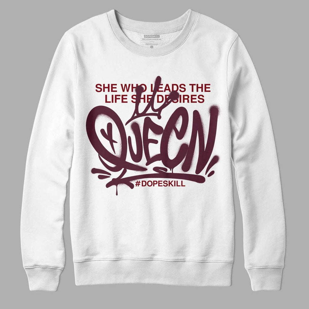 Burgundy 5s DopeSkill Sweatshirt Queen Graphic