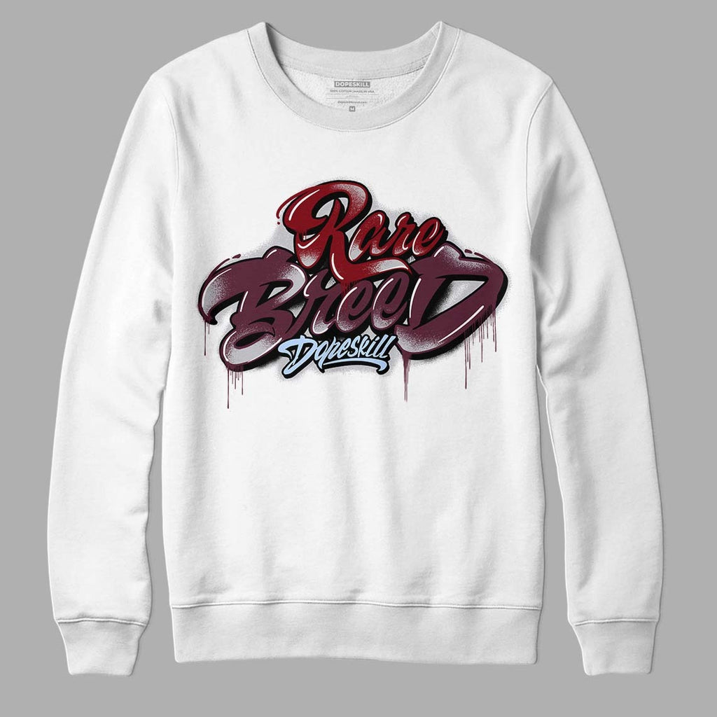 Burgundy 5s DopeSkill Sweatshirt Rare Breed Type Graphic