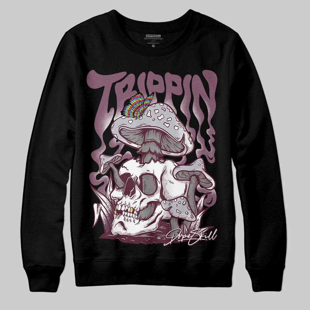 Burgundy 5s DopeSkill Sweatshirt Trippin Graphic