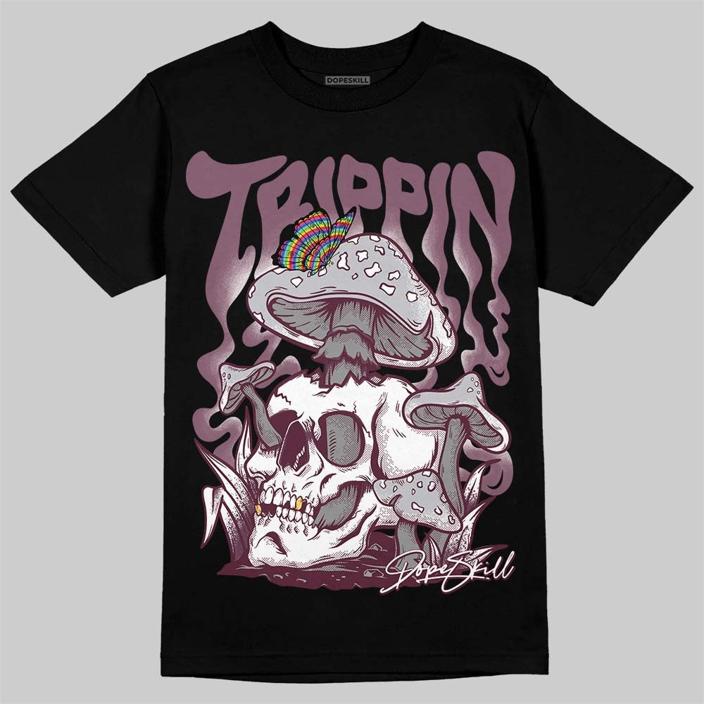 Burgundy 5s DopeSkill T-Shirt Trippin Graphic