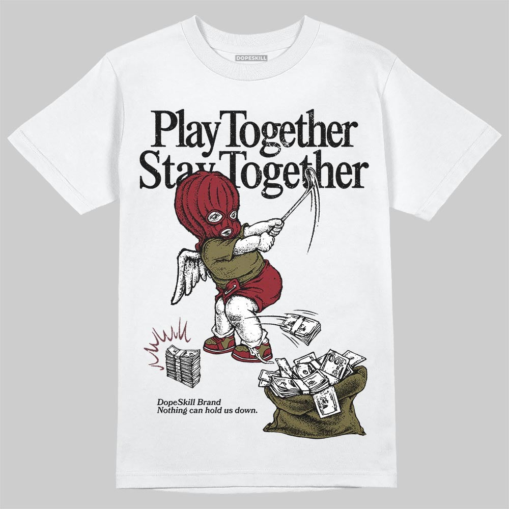 Dunk Dark Team Red/Burgundy Crush DopeSkill T-Shirt Play together, Stay together Graphic
