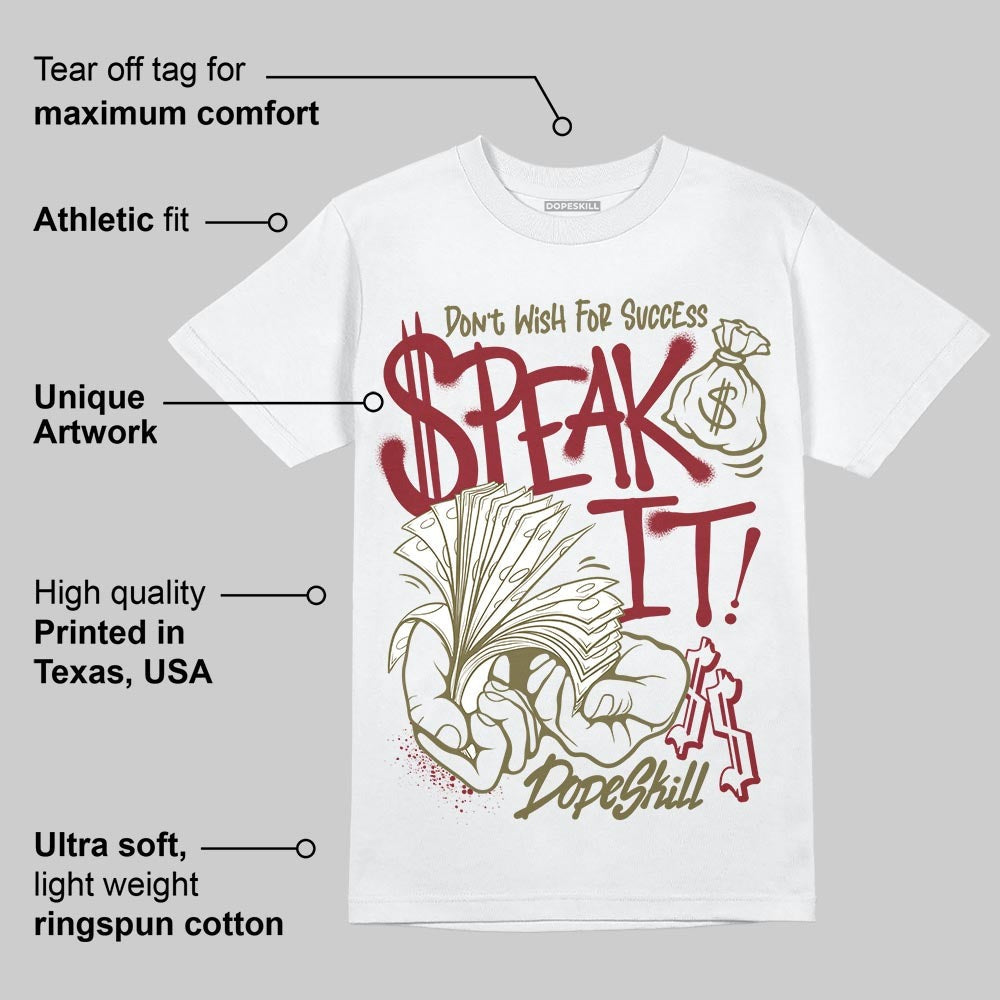 Dunk Dark Team Red/Burgundy Crush DopeSkill T-Shirt Speak It Graphic