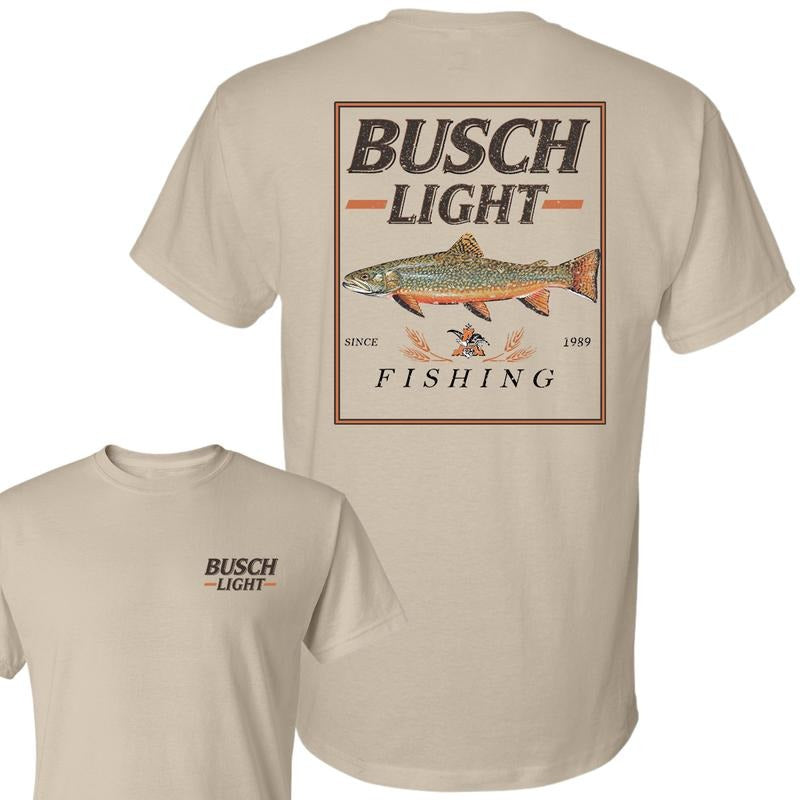 Busch Light Fishing Perch T-Shirt, Unisex T-Shirt, Full Color T-Shirt, For Men, For Women style 001