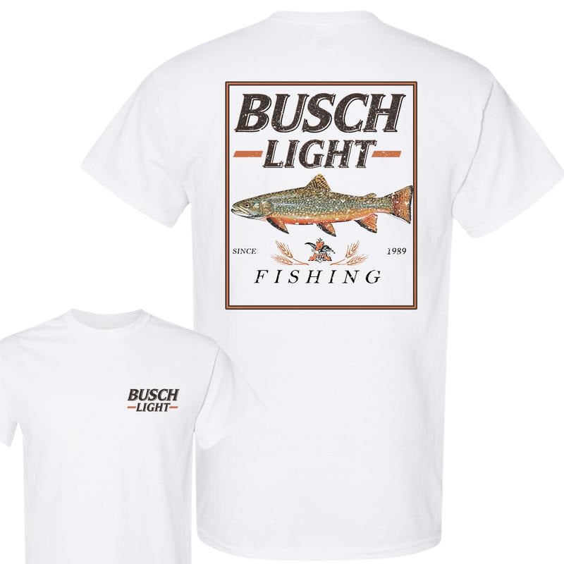 Busch Light Fishing Perch T-Shirt, Unisex T-Shirt, Full Color T-Shirt, For Men, For Women style 001