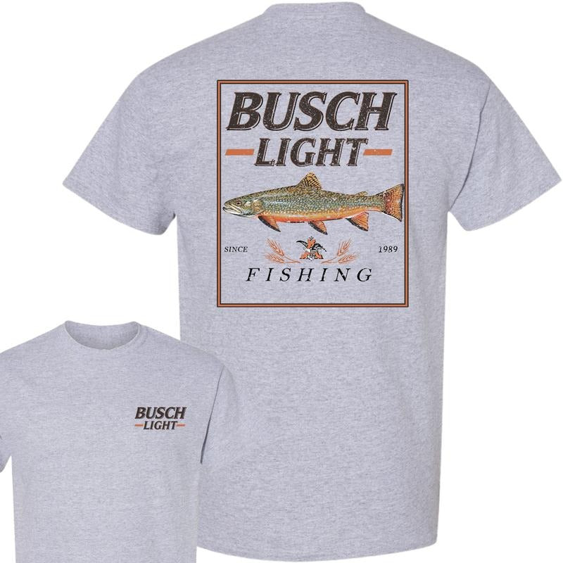 Busch Light Fishing Perch T-Shirt, Unisex T-Shirt, Full Color T-Shirt, For Men, For Women style 001