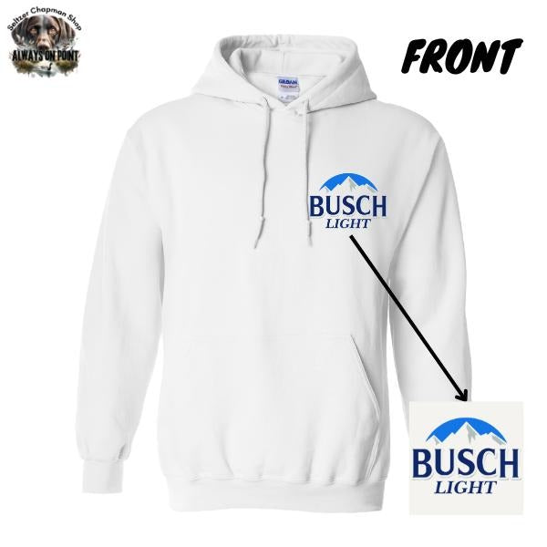 Busch Light Hoodie - Fishing Bass Graphic 2-Sided Hoodie - Trendy Beer Lovers Hoodie For Men and Women - Team BDK Menswear Sweaters