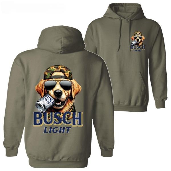 Busch Light Hunting Dog Hoodie - Duck Hunting Season Trending Hoodie, Unisex Cotton Shirt For Men, For Women