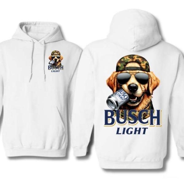 Busch Light Hunting Dog Hoodie - Duck Hunting Season Trending Hoodie, Unisex Cotton Shirt For Men, For Women