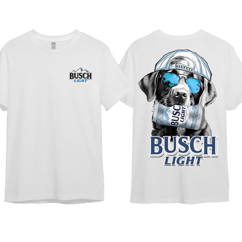 Busch Light Huting Dog 2 Sided Unisex Hoodie, Soft Cotton Crewneck Pull Over Hoodie Sweatshirt T-Shirt for Men and Women, Gift for Him or Her
