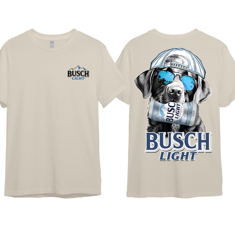 Busch Light Huting Dog 2 Sided Unisex Hoodie, Soft Cotton Crewneck Pull Over Hoodie Sweatshirt T-Shirt for Men and Women, Gift for Him or Her