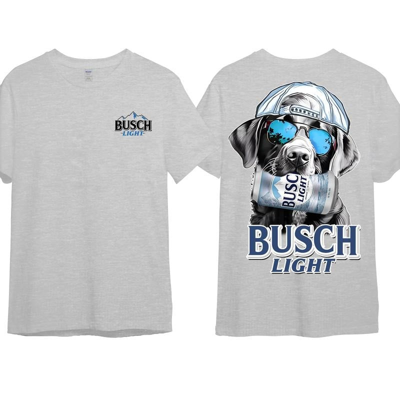 Busch Light Huting Dog 2 Sided Unisex Hoodie, Soft Cotton Crewneck Pull Over Hoodie Sweatshirt T-Shirt for Men and Women, Gift for Him or Her