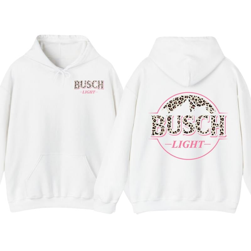 Busch Light Leopart Logo Hoodie - T-shirt, 2 side - Busch Light Hoodie, Unisex Appeal, Every Color Available, For Men & For Women Hoodie, Unisex Hoodi
