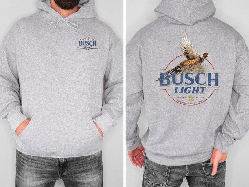 Busch Light Pheasant Unisex Hoodie, Busch Light Hunting Hoodie Cotton Casual Classic Sweaters