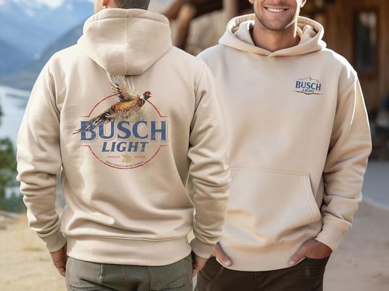 Busch Light Pheasant Unisex Hoodie, Busch Light Hunting Hoodie Cotton Casual Classic Sweaters