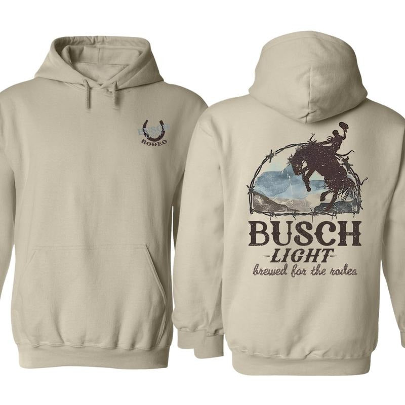 Busch Light Rodeo Hoodie, Graphic Tees For Men And Women