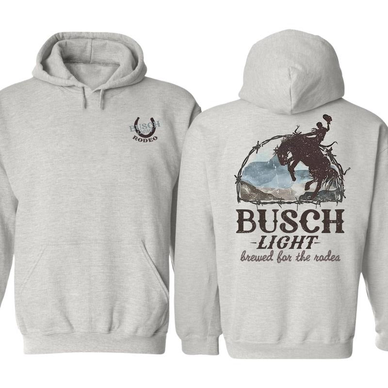 Busch Light Rodeo Hoodie, Graphic Tees For Men And Women