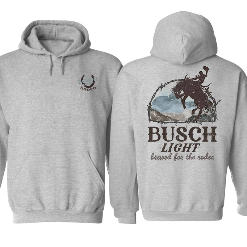 Busch Light Rodeo Hoodie, Graphic Tees For Men And Women